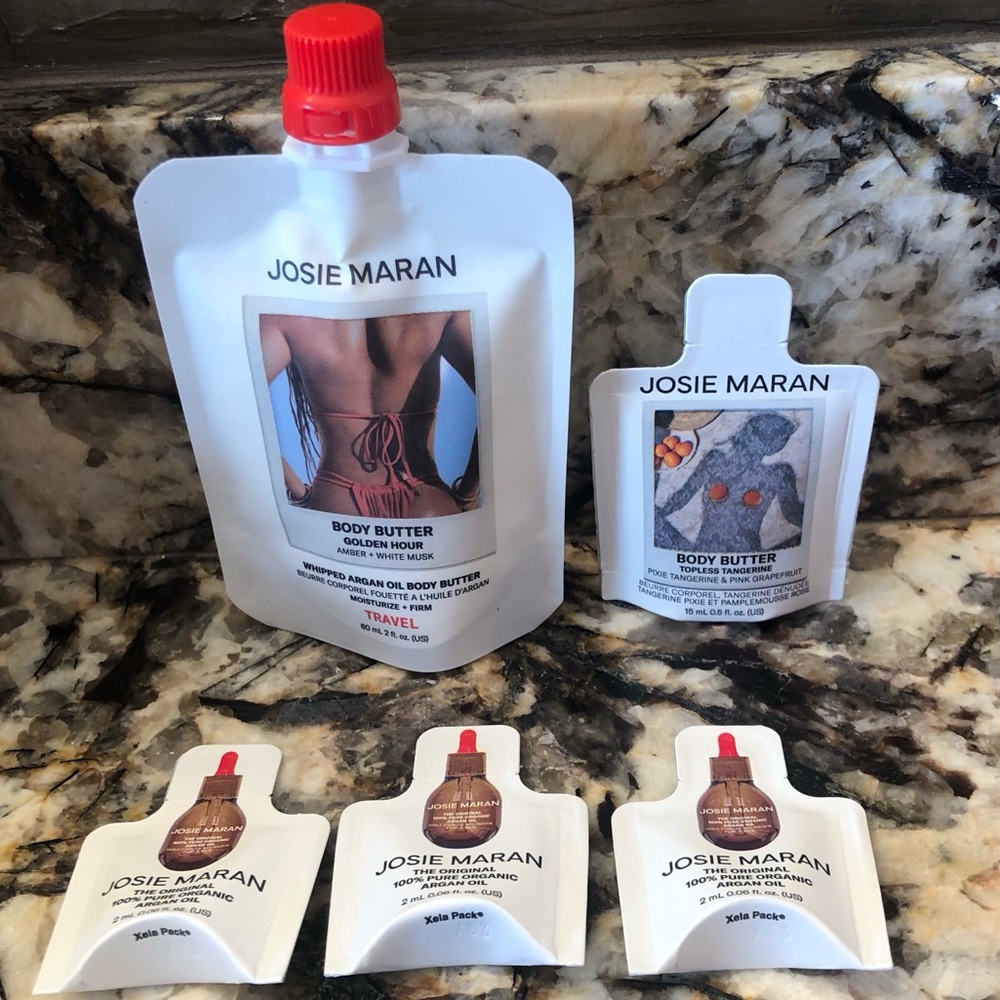 5pcs Josie Maran Travel Size/Samples Bundle Set